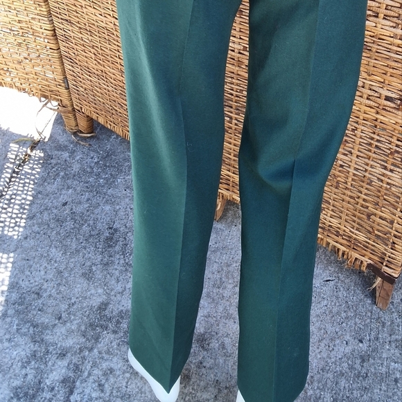 Pendleton Vintage Deep Green Wool Lined Trousers 6 - Picture 3 of 15